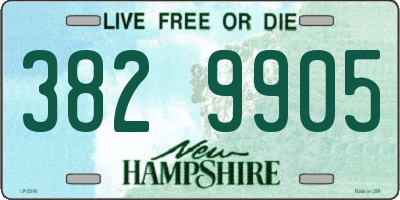 NH license plate 3829905