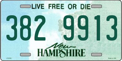 NH license plate 3829913