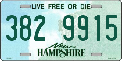 NH license plate 3829915