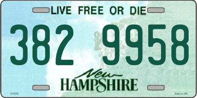 NH license plate 3829958