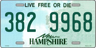 NH license plate 3829968