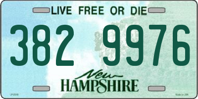 NH license plate 3829976