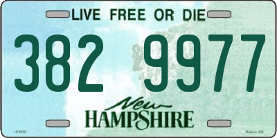 NH license plate 3829977