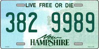 NH license plate 3829989