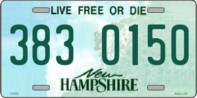 NH license plate 3830150