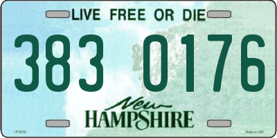 NH license plate 3830176