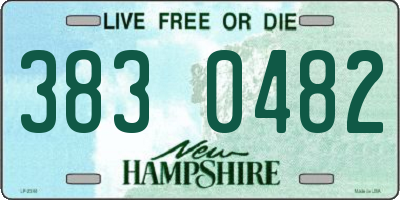 NH license plate 3830482