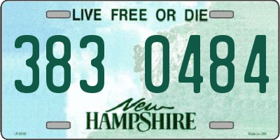 NH license plate 3830484