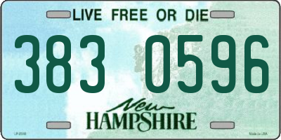 NH license plate 3830596
