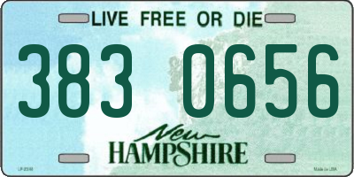 NH license plate 3830656
