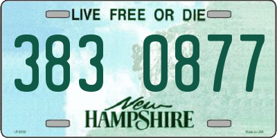 NH license plate 3830877