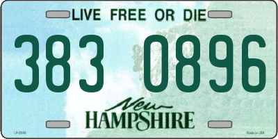 NH license plate 3830896
