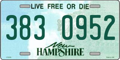 NH license plate 3830952