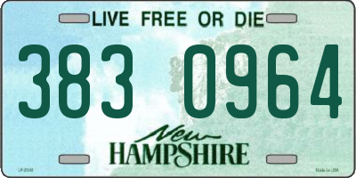 NH license plate 3830964