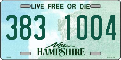 NH license plate 3831004