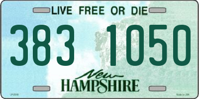 NH license plate 3831050