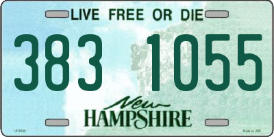 NH license plate 3831055