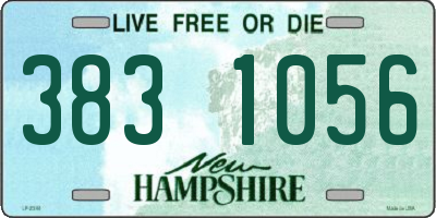 NH license plate 3831056