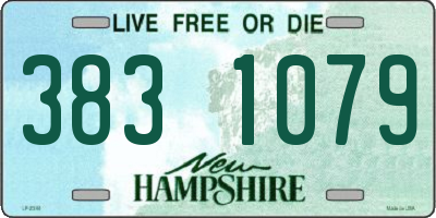 NH license plate 3831079