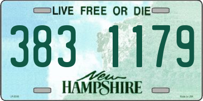 NH license plate 3831179