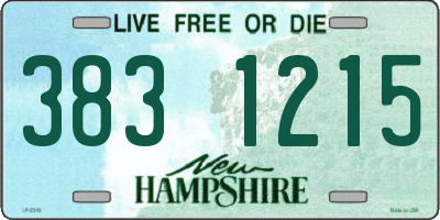 NH license plate 3831215