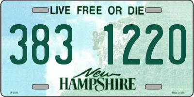 NH license plate 3831220