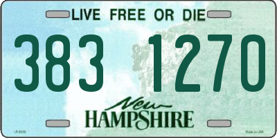 NH license plate 3831270