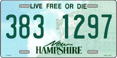 NH license plate 3831297