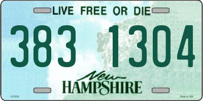 NH license plate 3831304