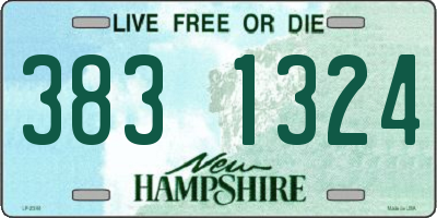 NH license plate 3831324