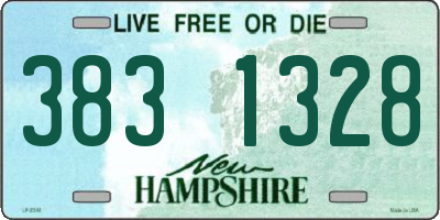 NH license plate 3831328