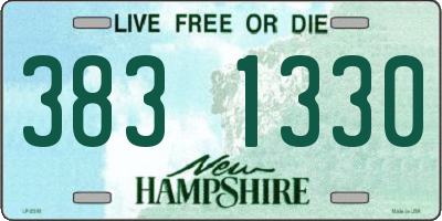 NH license plate 3831330