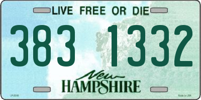 NH license plate 3831332