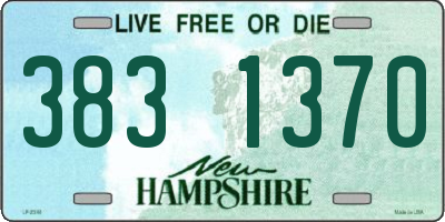 NH license plate 3831370