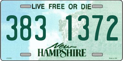 NH license plate 3831372
