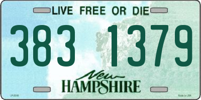 NH license plate 3831379