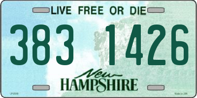 NH license plate 3831426