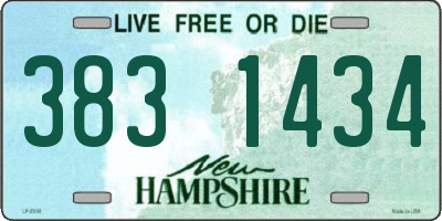 NH license plate 3831434
