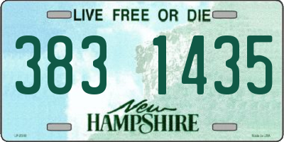 NH license plate 3831435