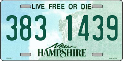 NH license plate 3831439