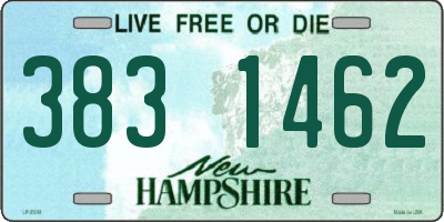 NH license plate 3831462