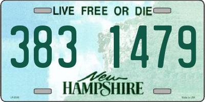 NH license plate 3831479