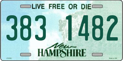 NH license plate 3831482