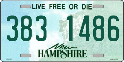 NH license plate 3831486