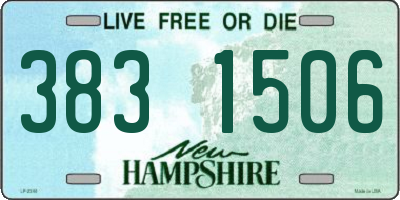 NH license plate 3831506