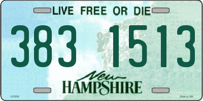 NH license plate 3831513