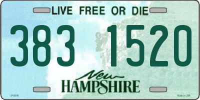 NH license plate 3831520