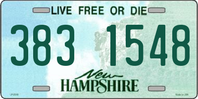 NH license plate 3831548