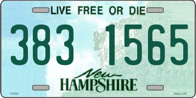 NH license plate 3831565