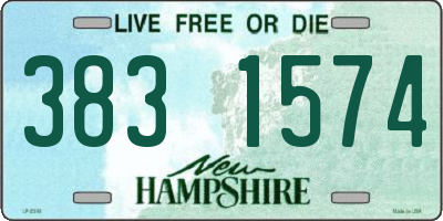 NH license plate 3831574